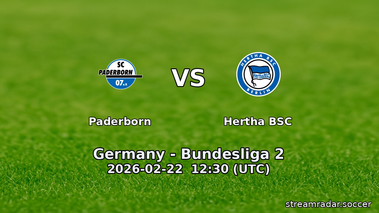 Paderborn vs Hertha BSC