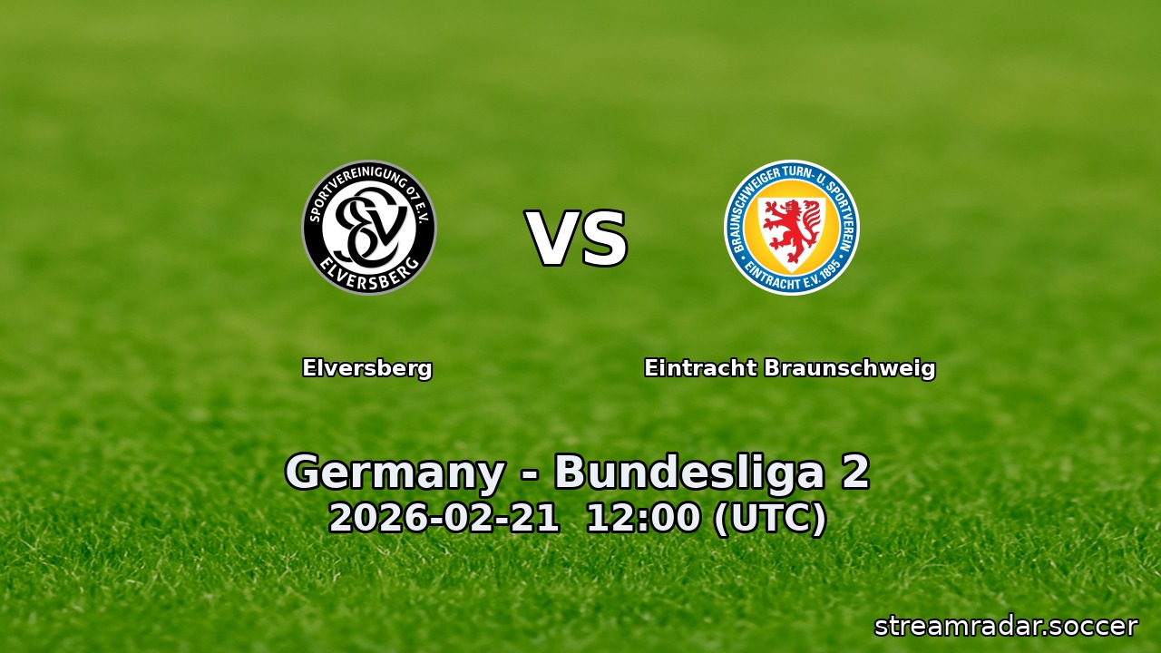 Elversberg vs Eintracht Braunschweig