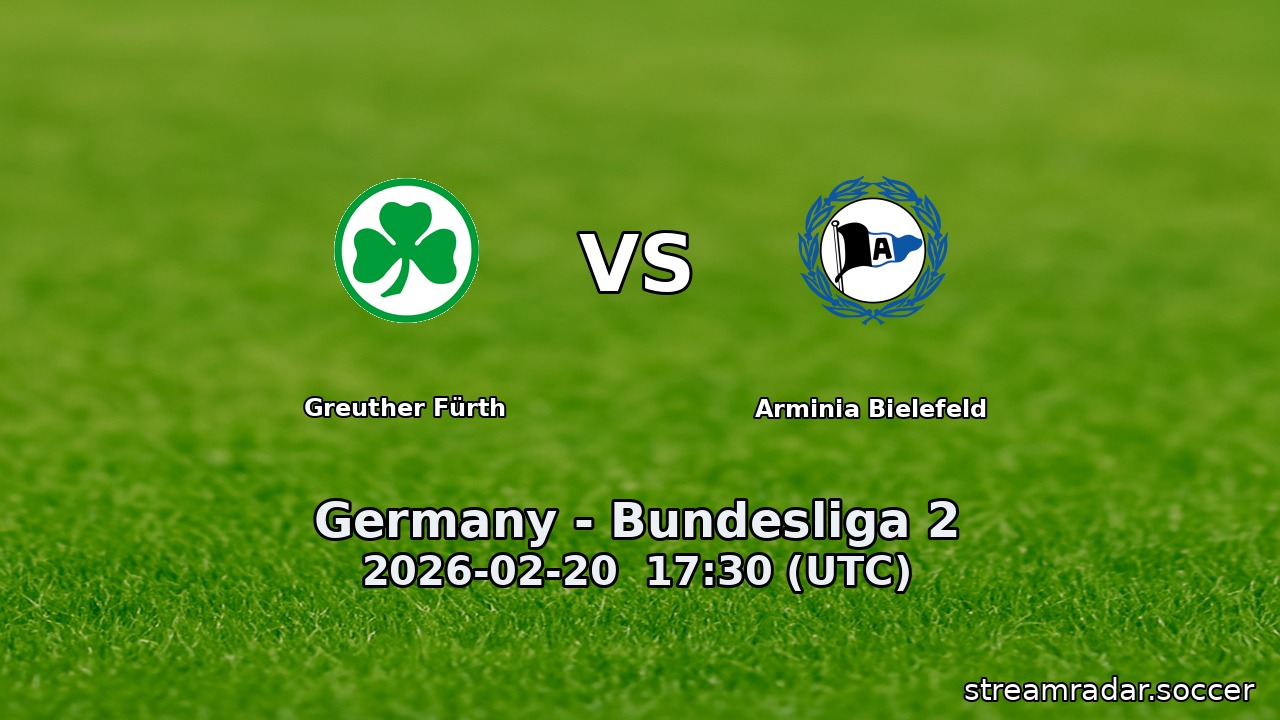 Greuther Fürth vs Arminia Bielefeld