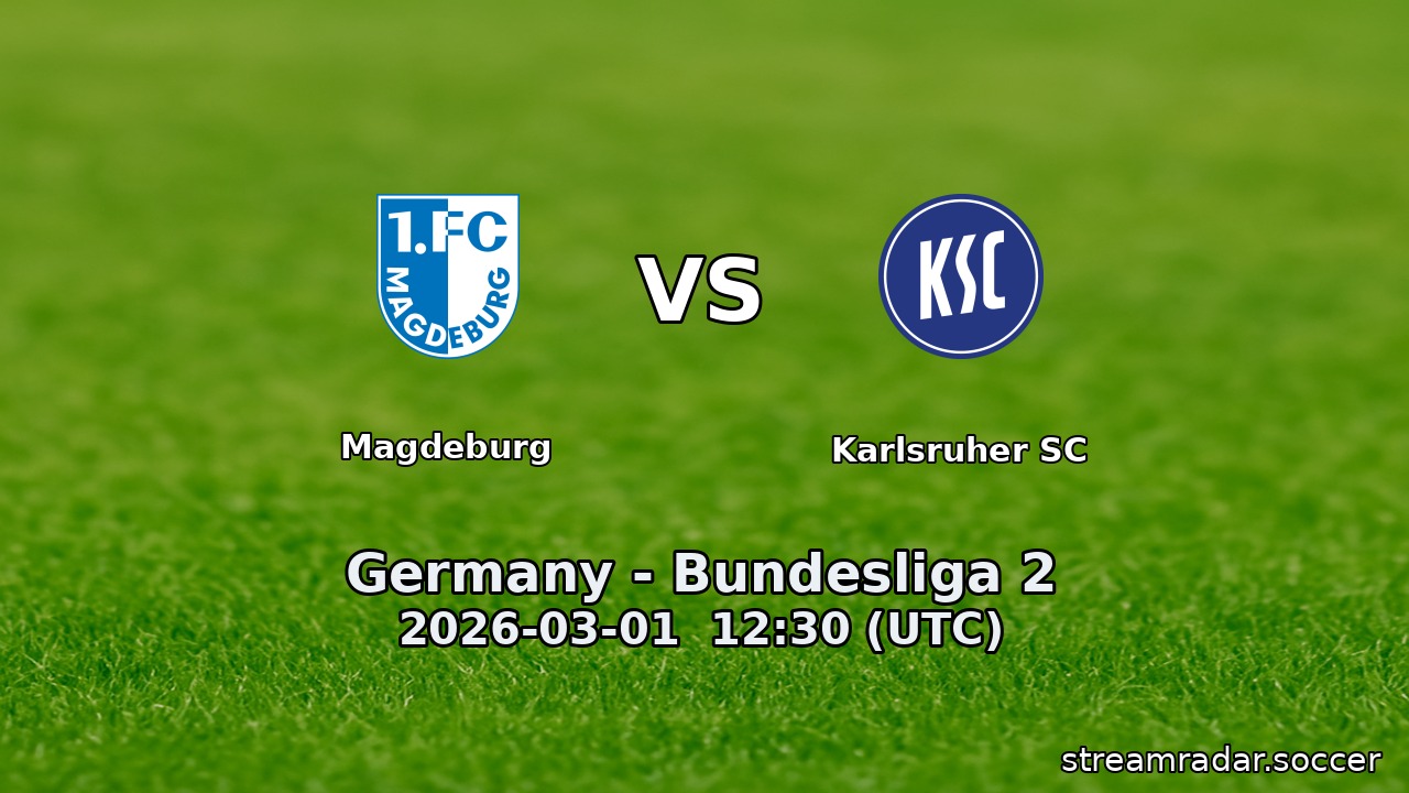 Magdeburg vs Karlsruher SC