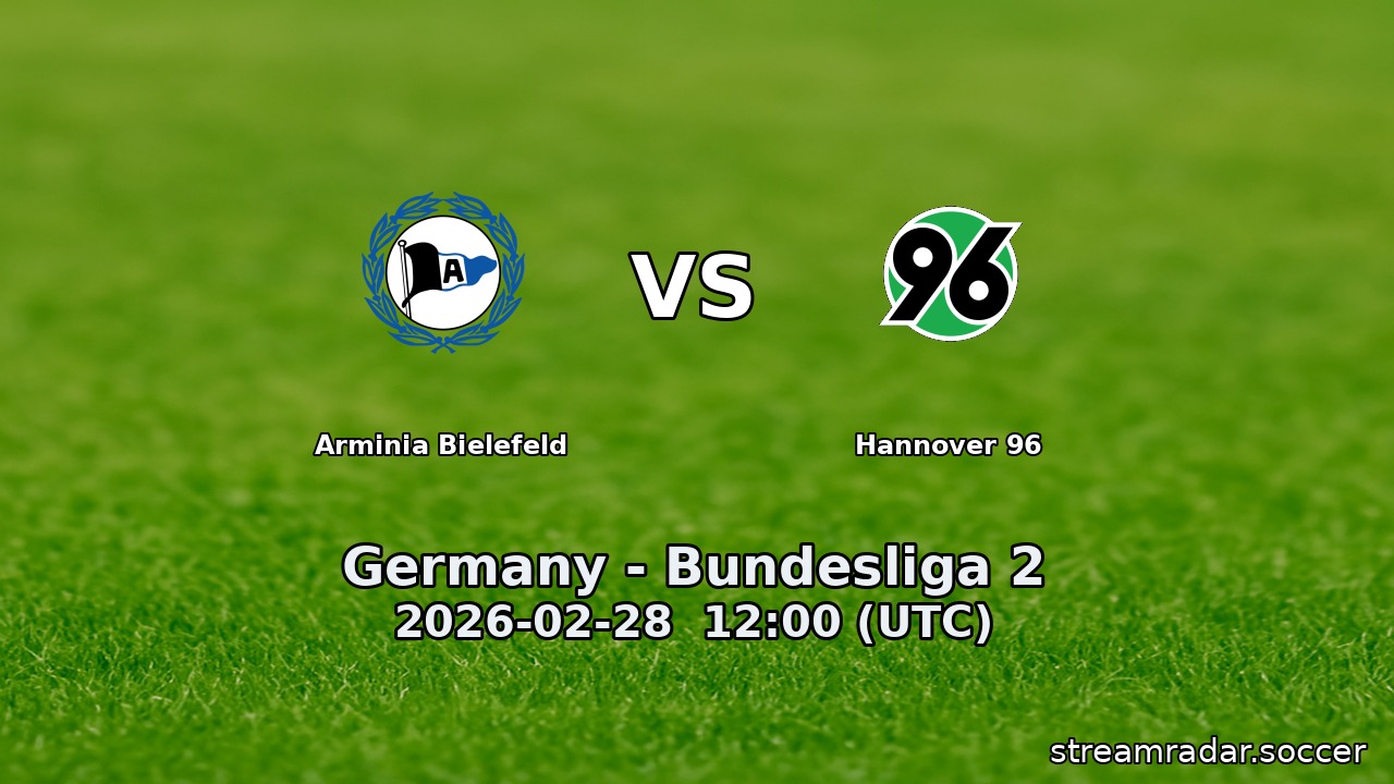 Arminia Bielefeld vs Hannover 96
