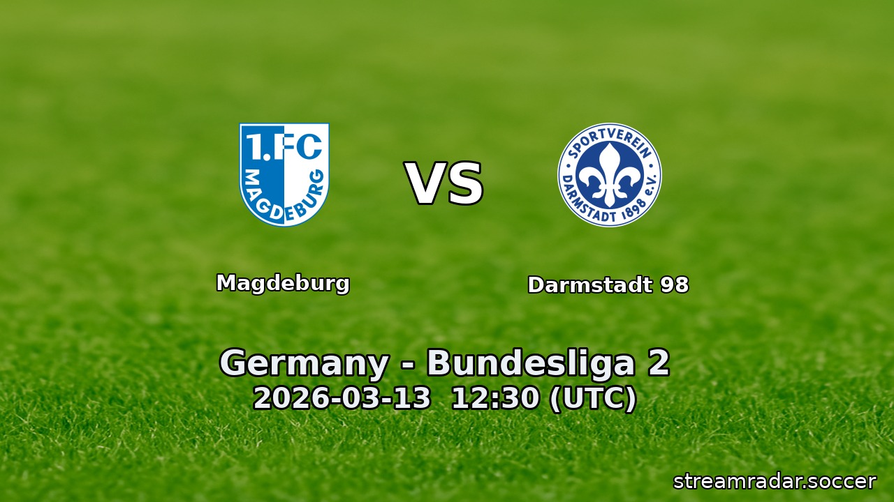 Magdeburg vs Darmstadt 98