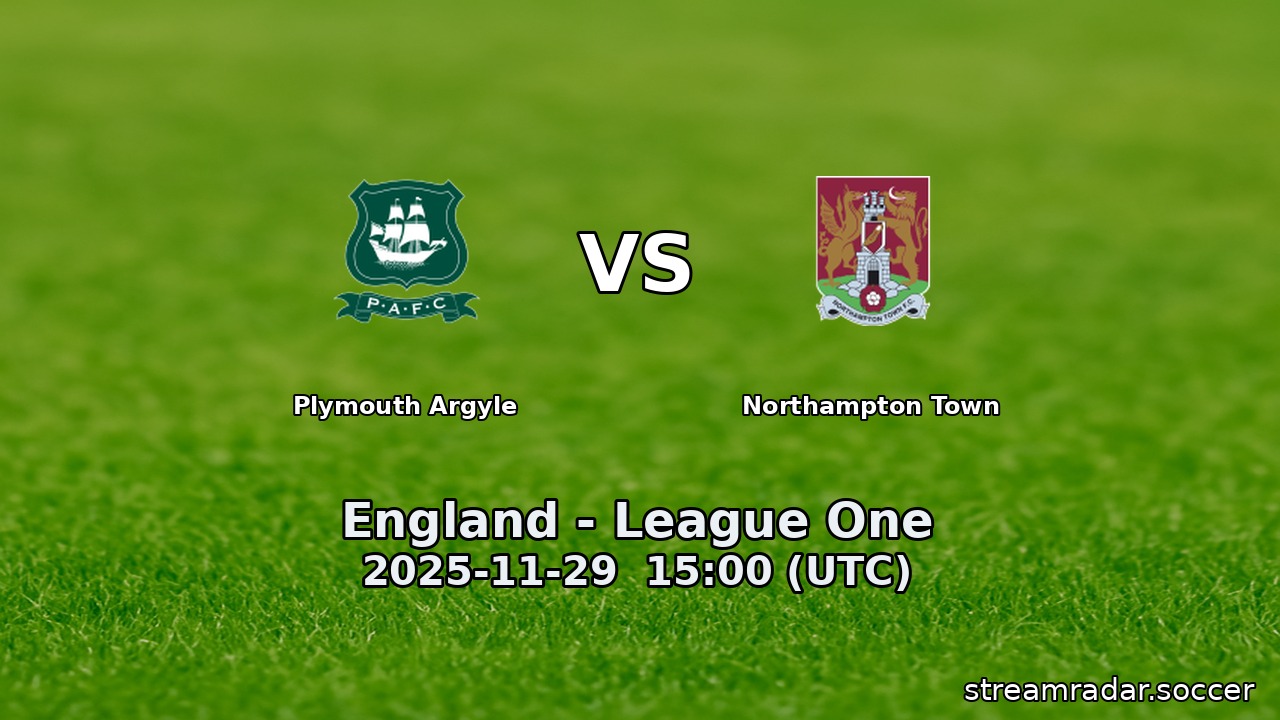 Plymouth Argyle vs Northampton Town