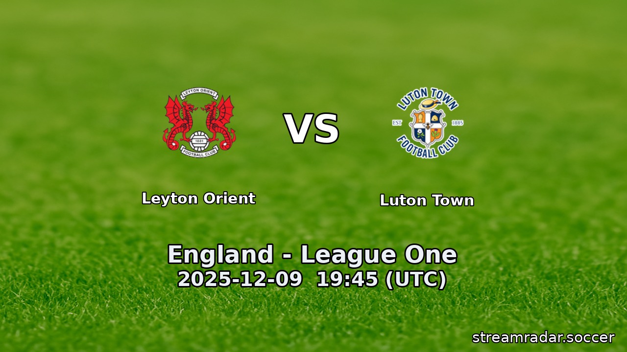 Leyton Orient vs Luton Town