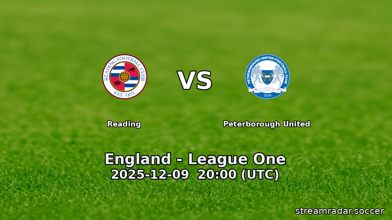 Reading vs Peterborough United