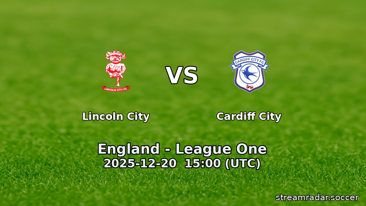 Lincoln City vs Cardiff City