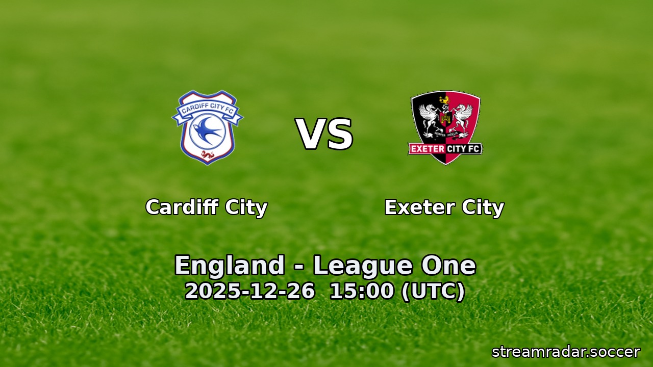 Cardiff City vs Exeter City