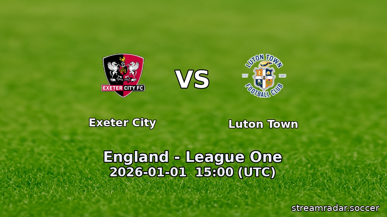 Exeter City vs Luton Town