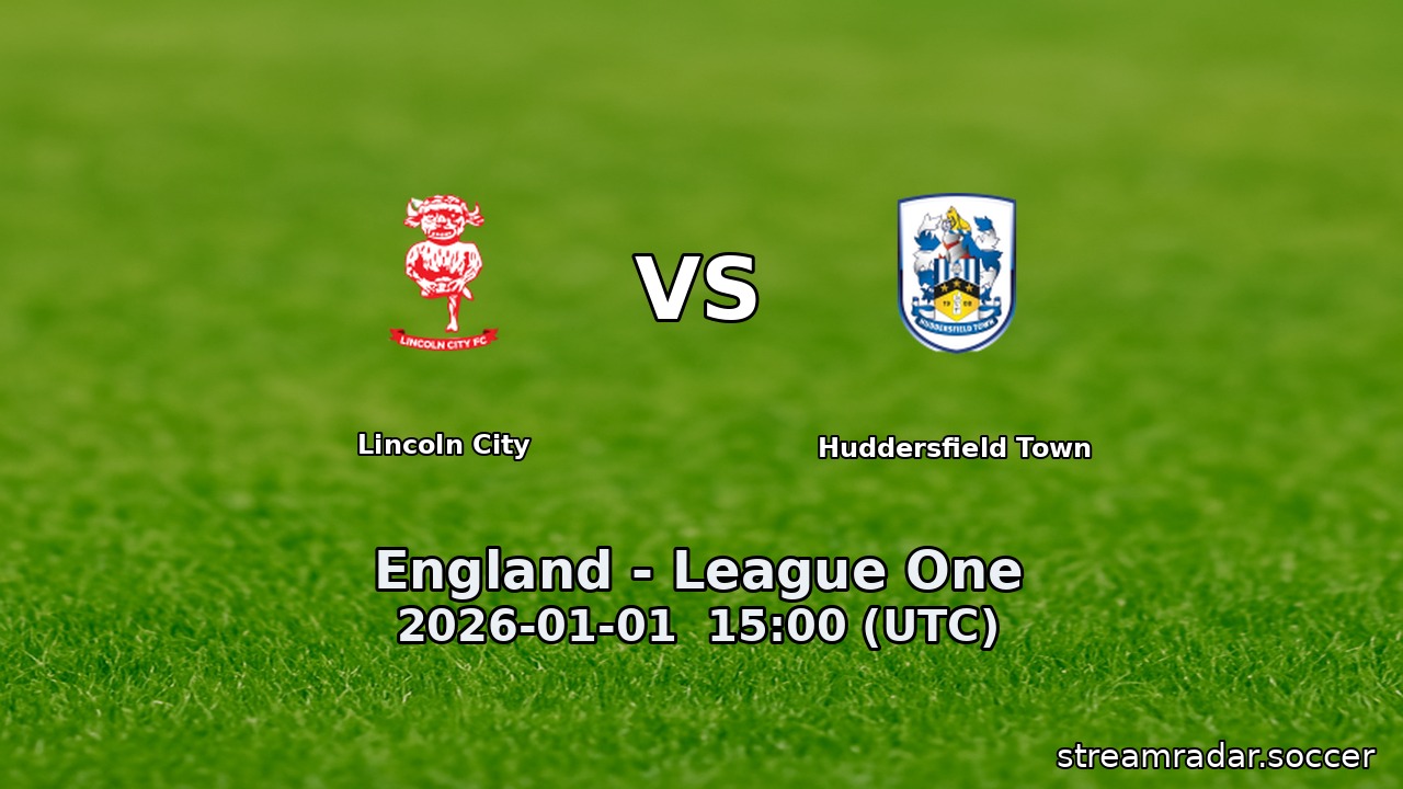 Lincoln City vs Huddersfield Town