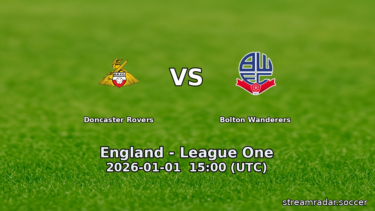 Doncaster Rovers vs Bolton Wanderers
