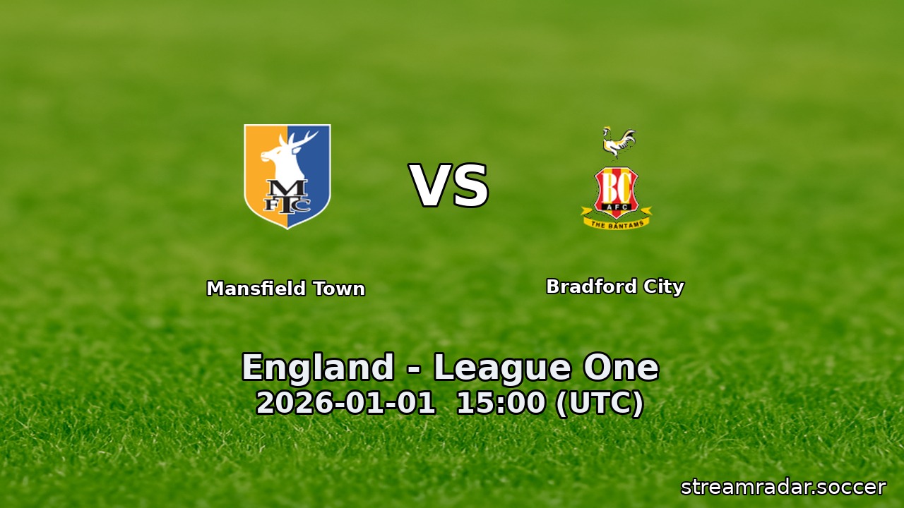 Mansfield Town vs Bradford City