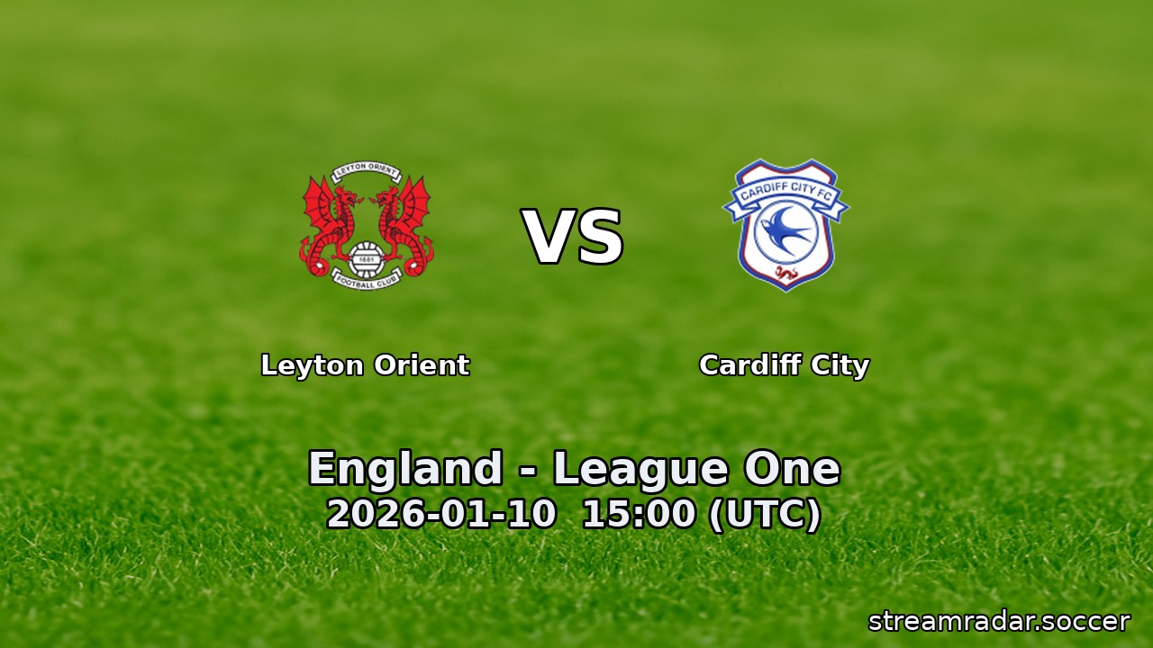 Leyton Orient vs Cardiff City