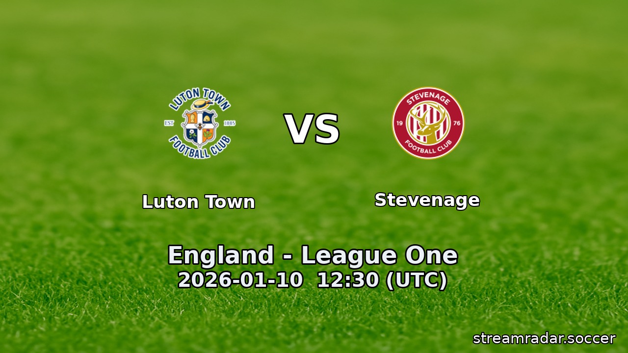 Luton Town vs Stevenage