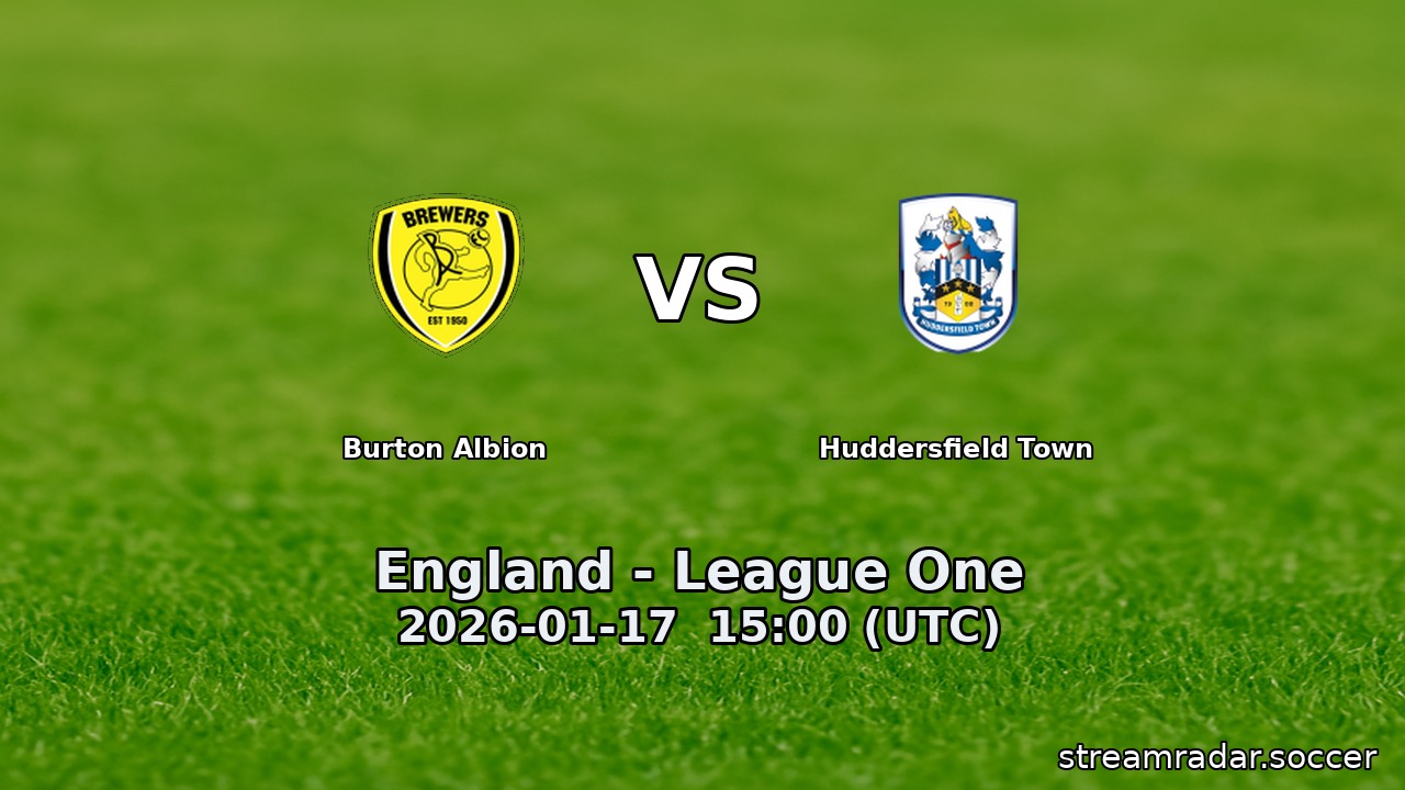 Burton Albion vs Huddersfield Town
