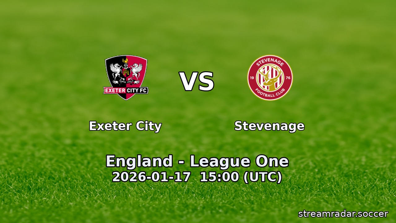 Exeter City vs Stevenage