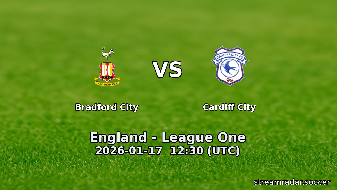Bradford City vs Cardiff City