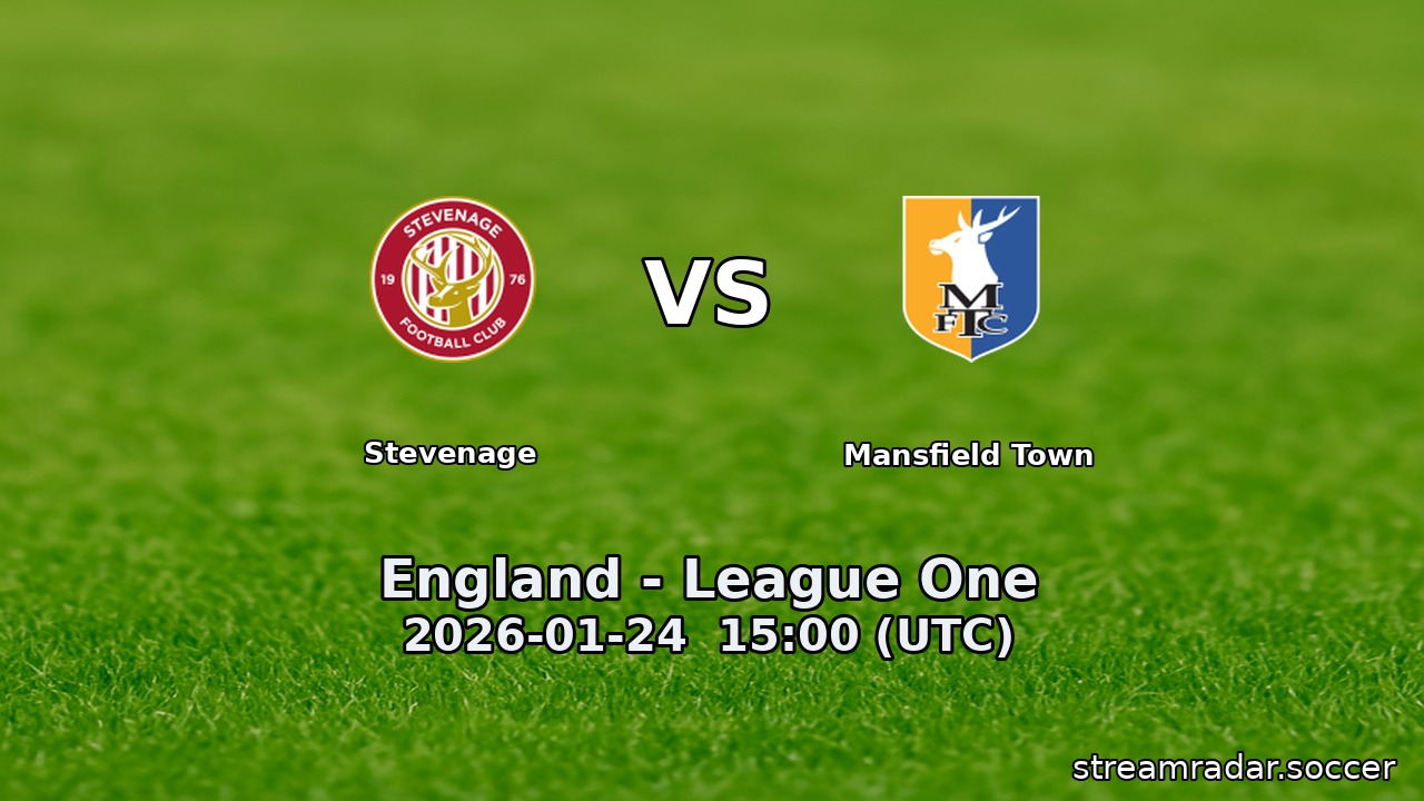 Stevenage vs Mansfield Town