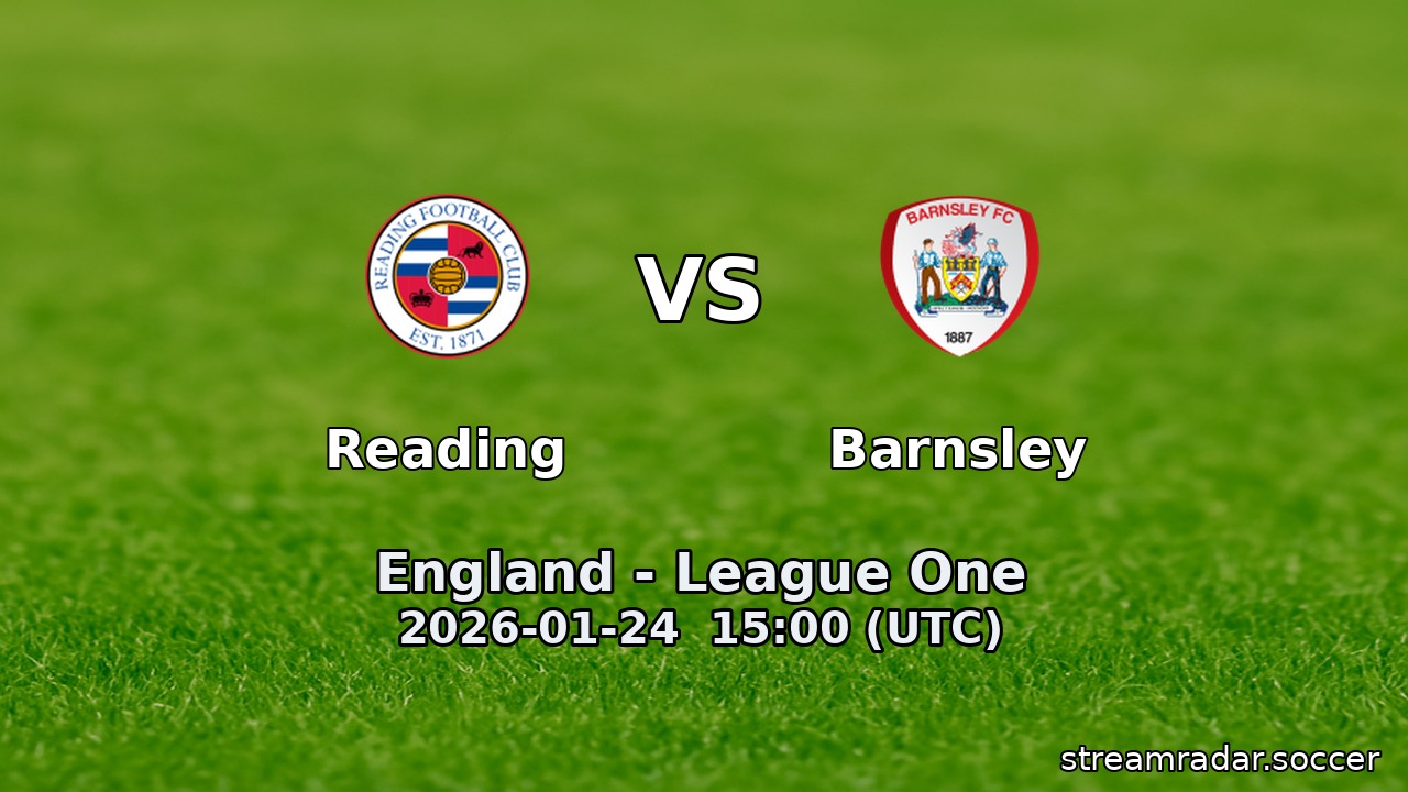 Reading vs Barnsley