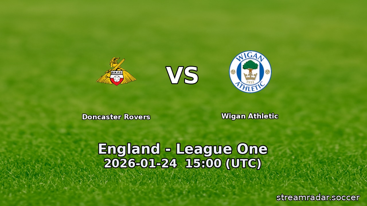 Doncaster Rovers vs Wigan Athletic