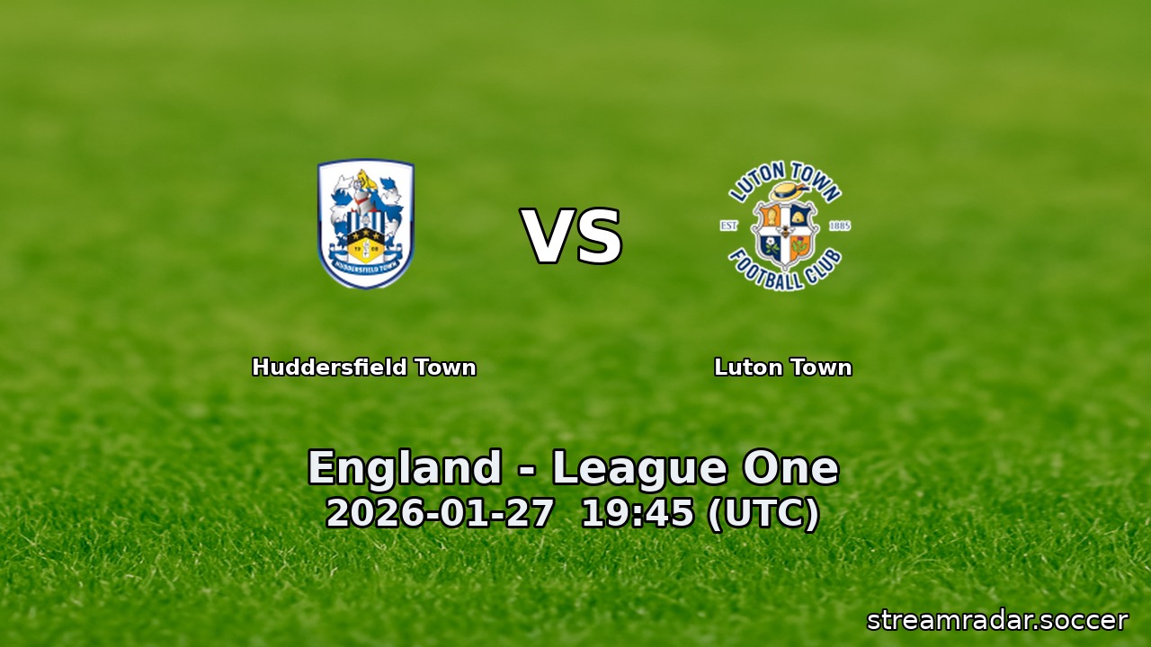 Huddersfield Town vs Luton Town
