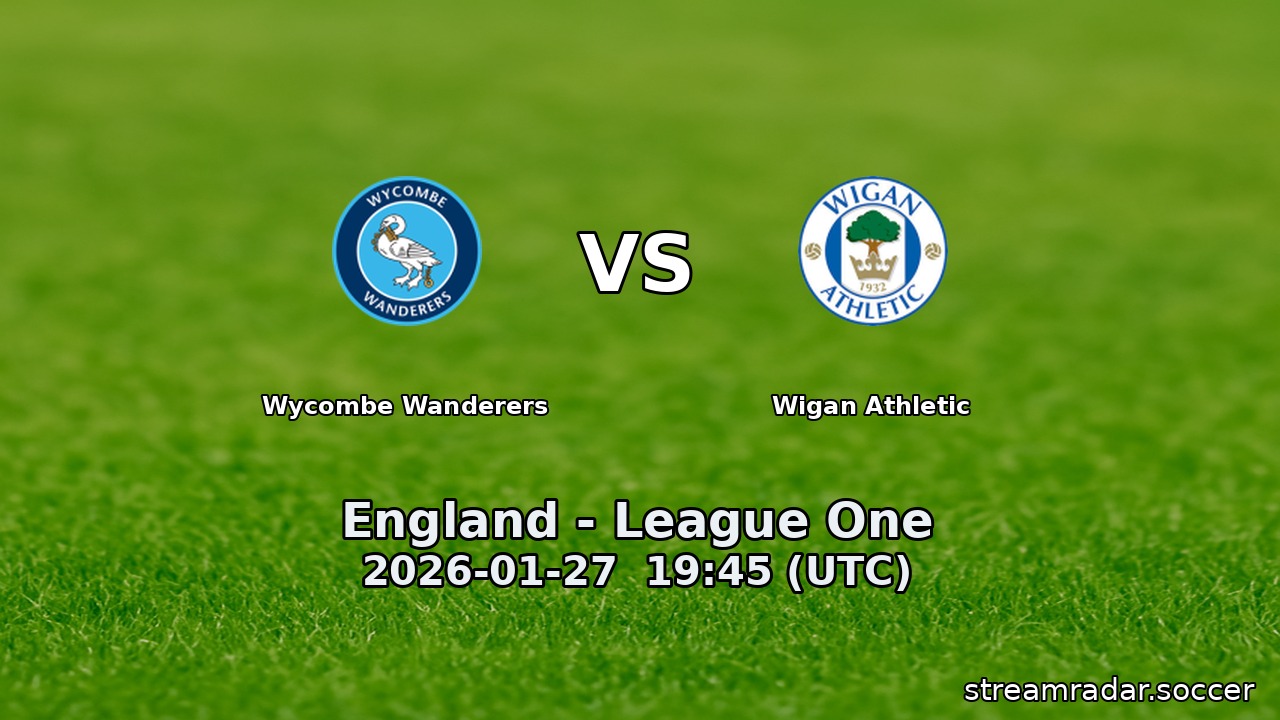 Wycombe Wanderers vs Wigan Athletic