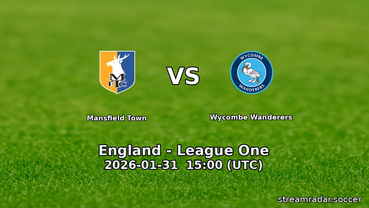 Mansfield Town vs Wycombe Wanderers