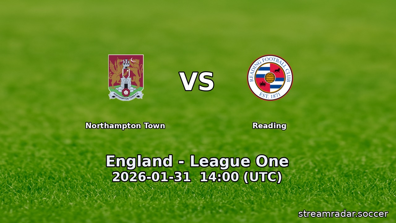 Northampton Town vs Reading