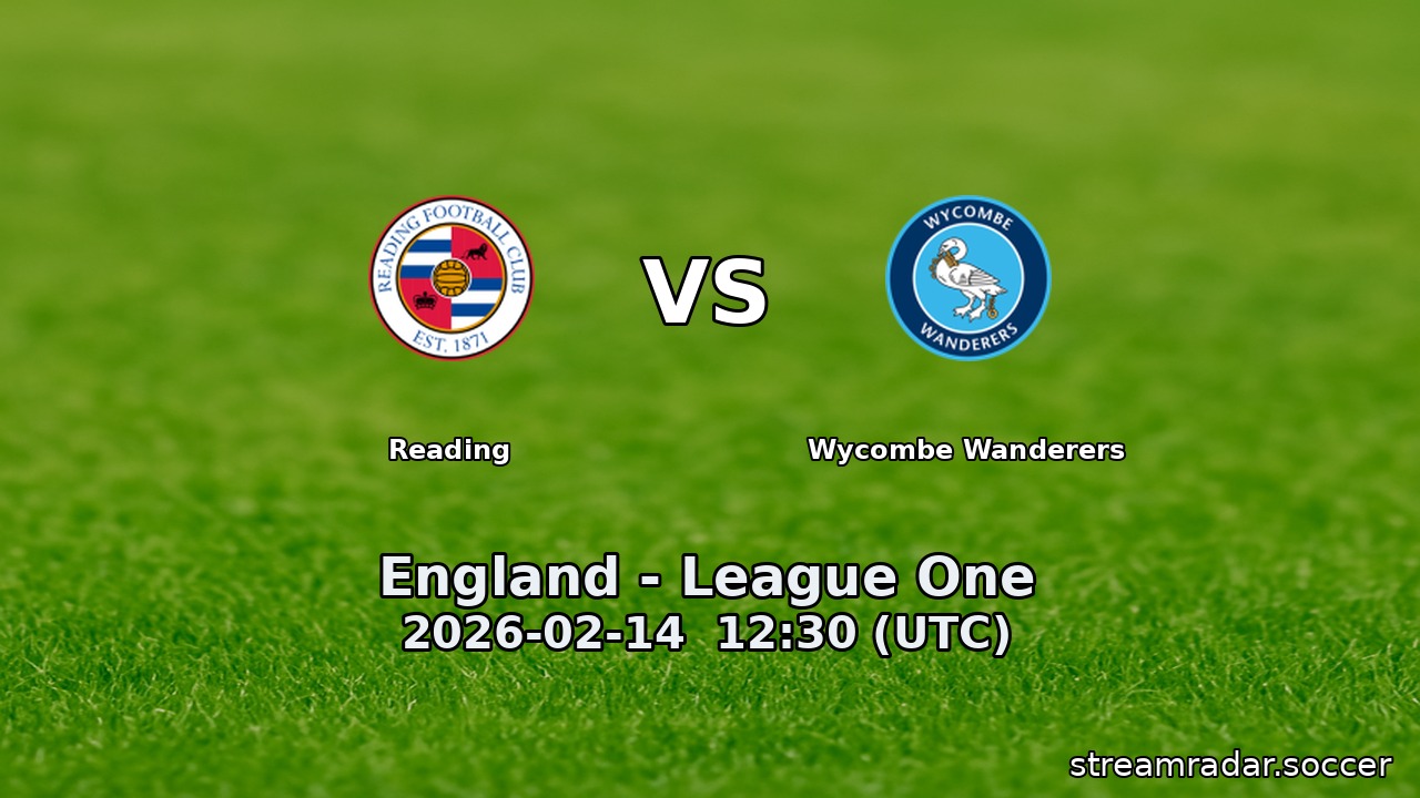 Reading vs Wycombe Wanderers