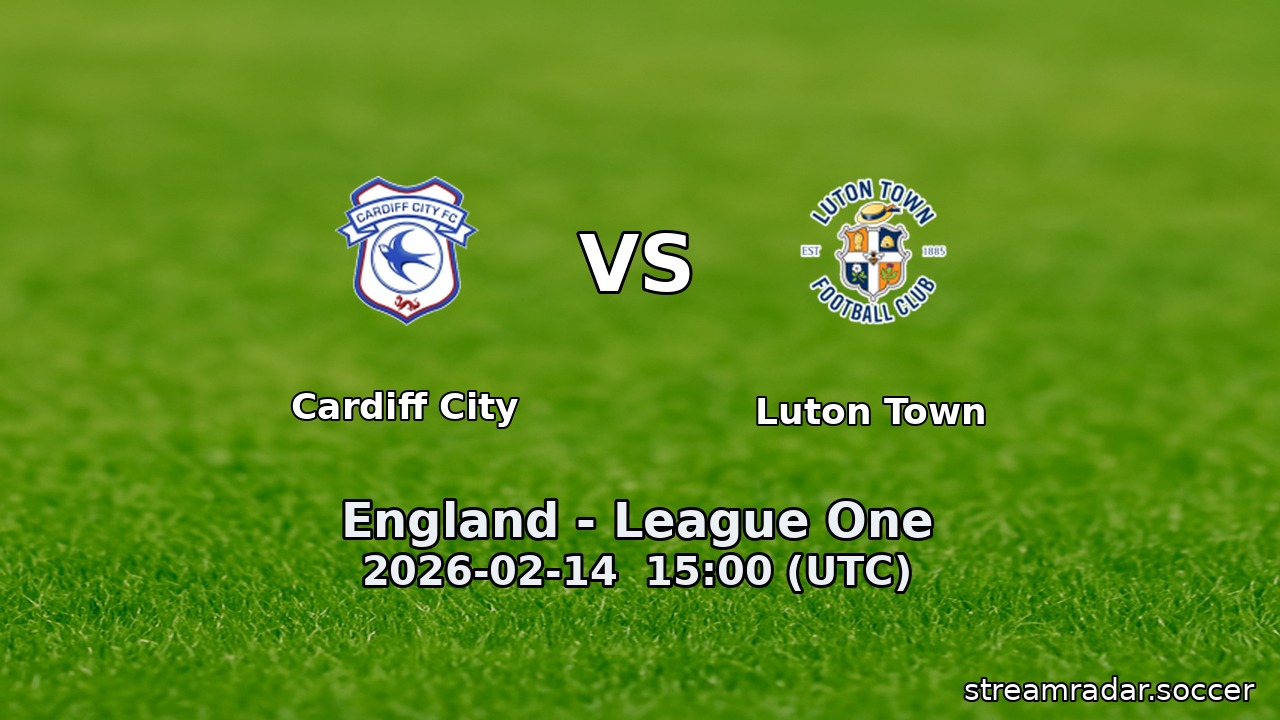 Cardiff City vs Luton Town