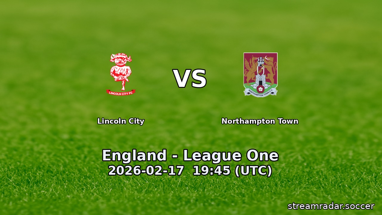 Lincoln City vs Northampton Town