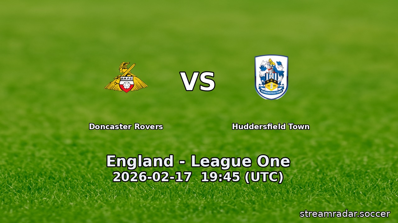 Doncaster Rovers vs Huddersfield Town