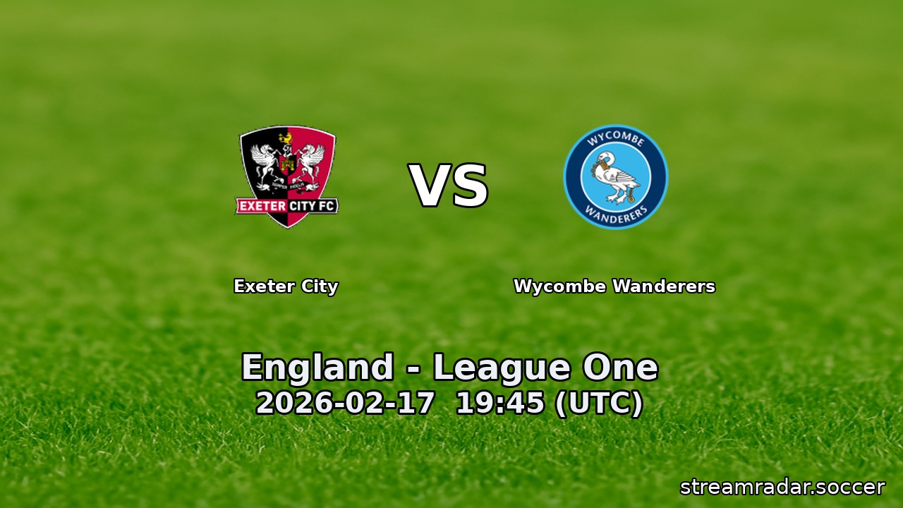 Exeter City vs Wycombe Wanderers