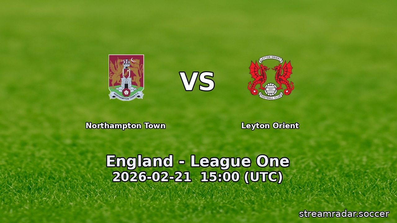 Northampton Town vs Leyton Orient