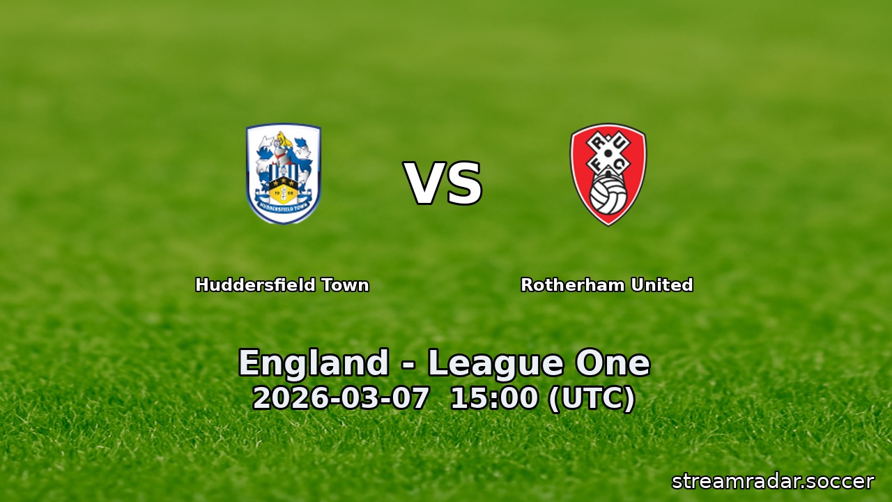 Huddersfield Town vs Rotherham United