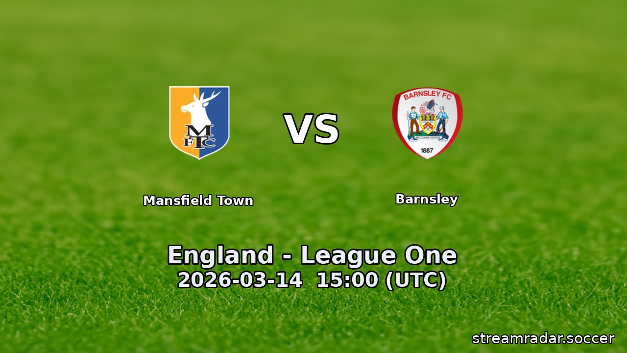 Mansfield Town vs Barnsley