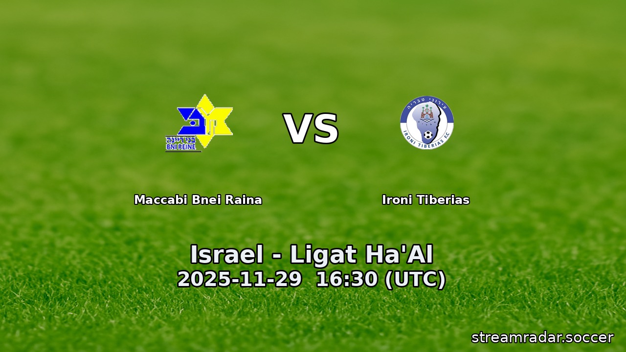 Maccabi Bnei Raina vs Ironi Tiberias