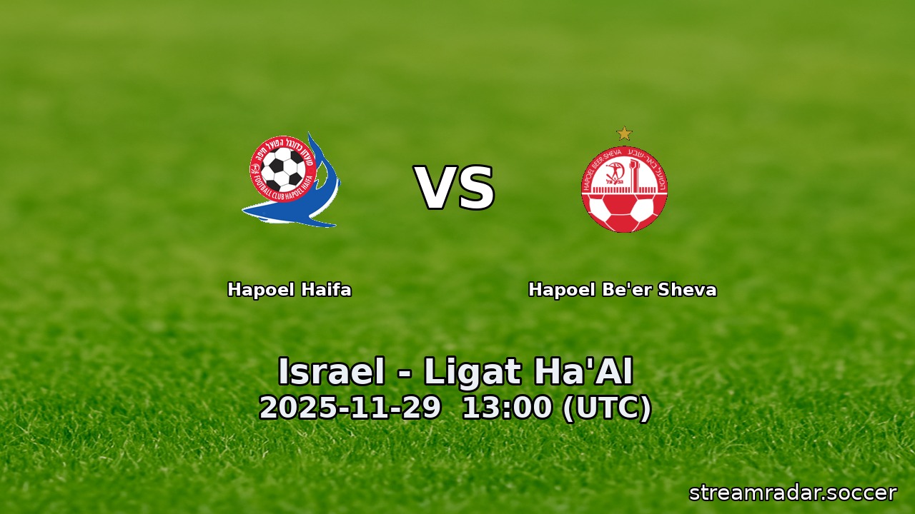 Hapoel Haifa vs Hapoel Be'er Sheva