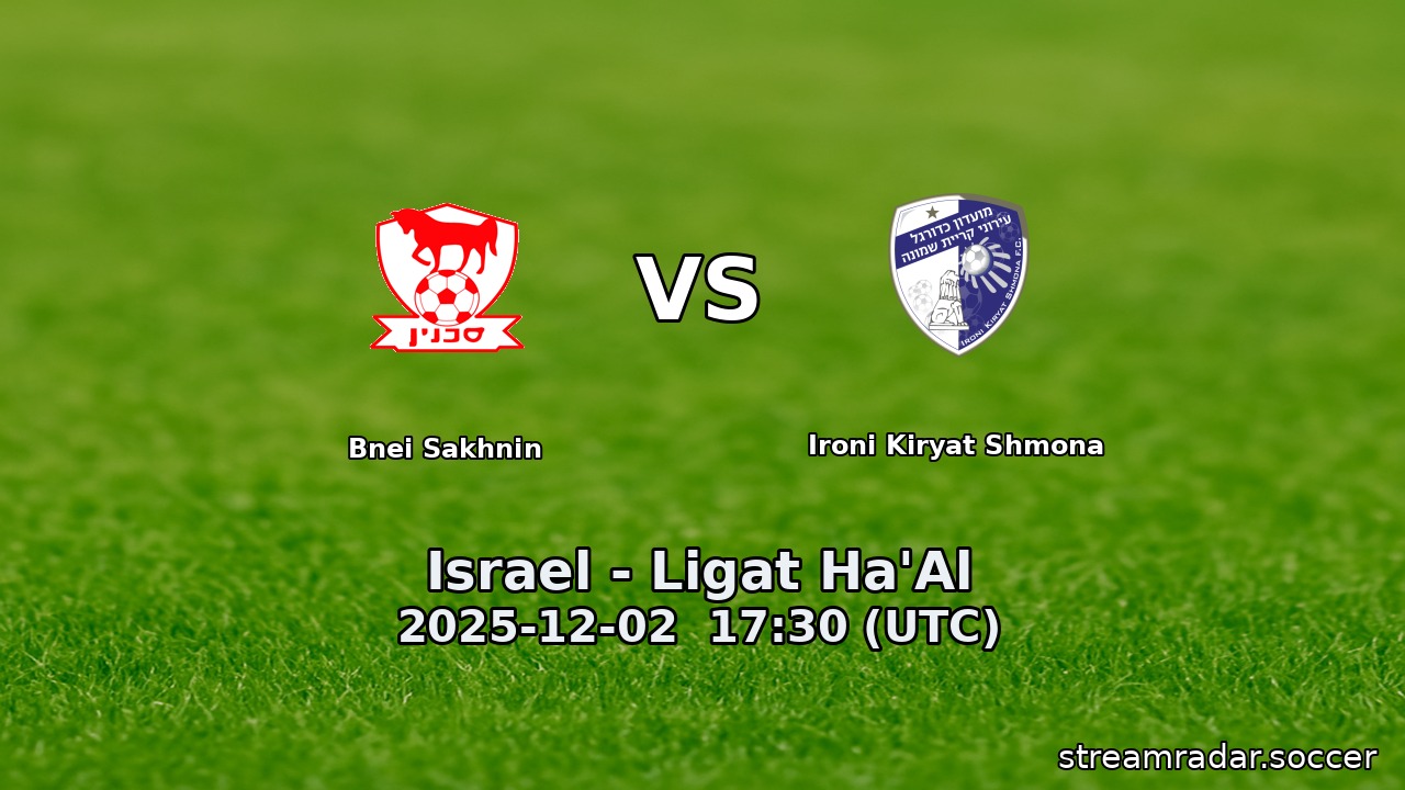 Bnei Sakhnin vs Ironi Kiryat Shmona