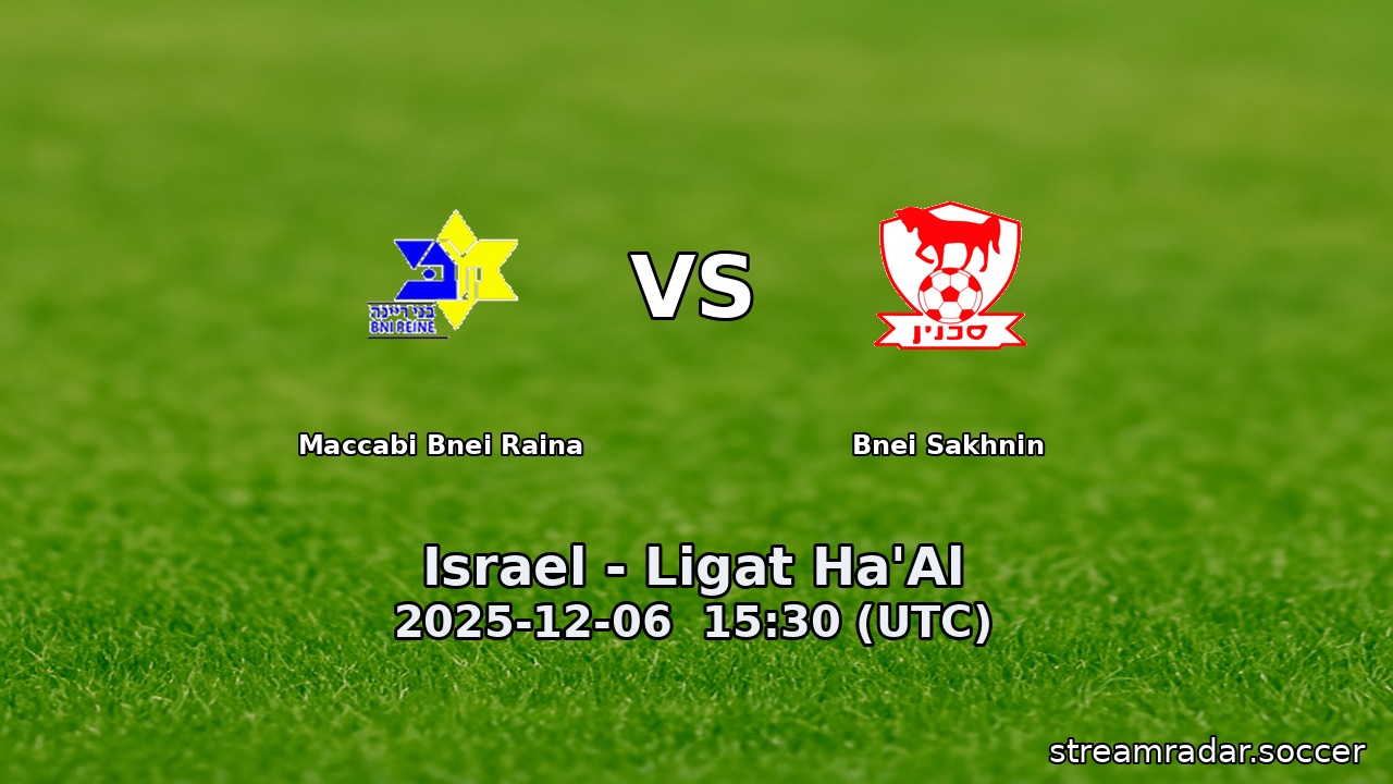 Maccabi Bnei Raina vs Bnei Sakhnin