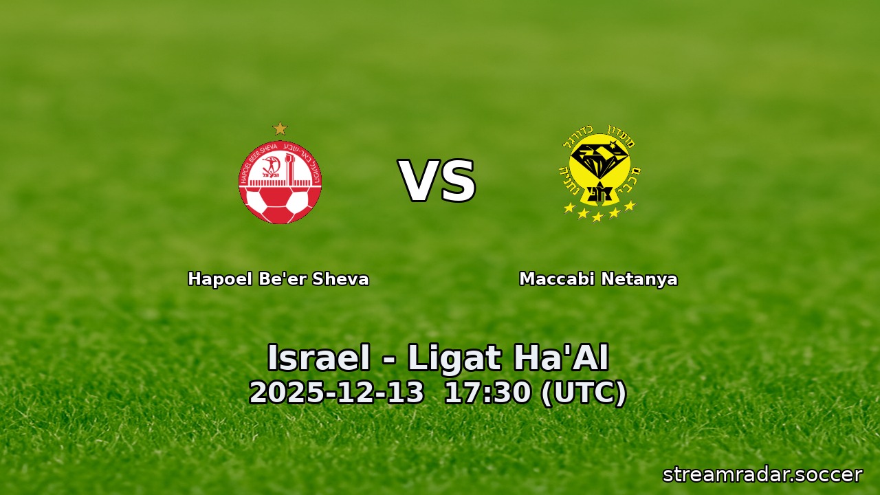 Hapoel Be'er Sheva vs Maccabi Netanya