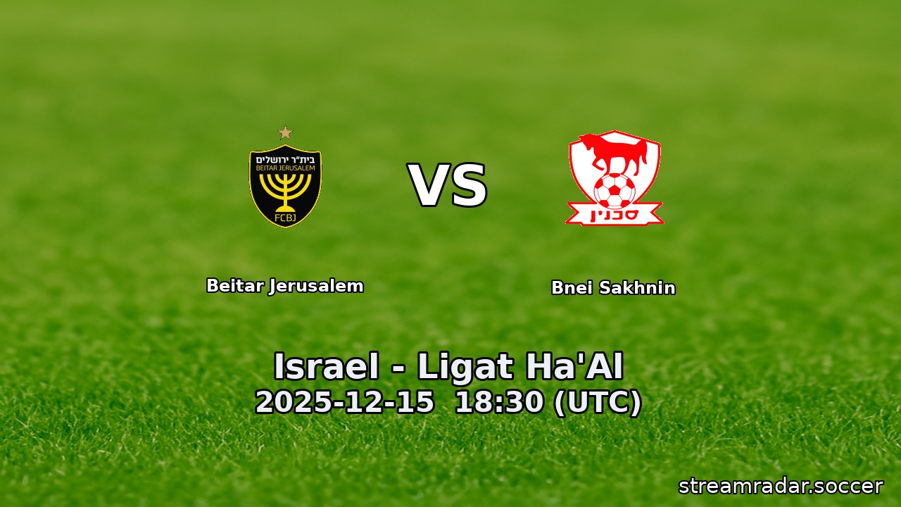 Beitar Jerusalem vs Bnei Sakhnin