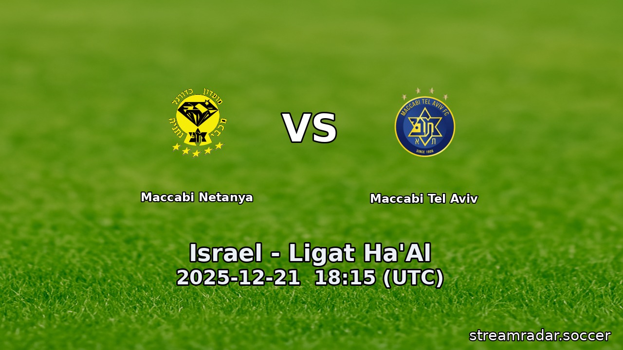 Maccabi Netanya vs Maccabi Tel Aviv