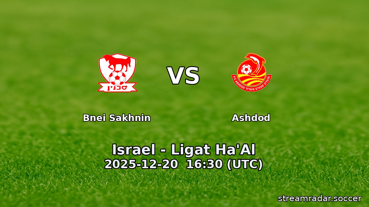 Bnei Sakhnin vs Ashdod