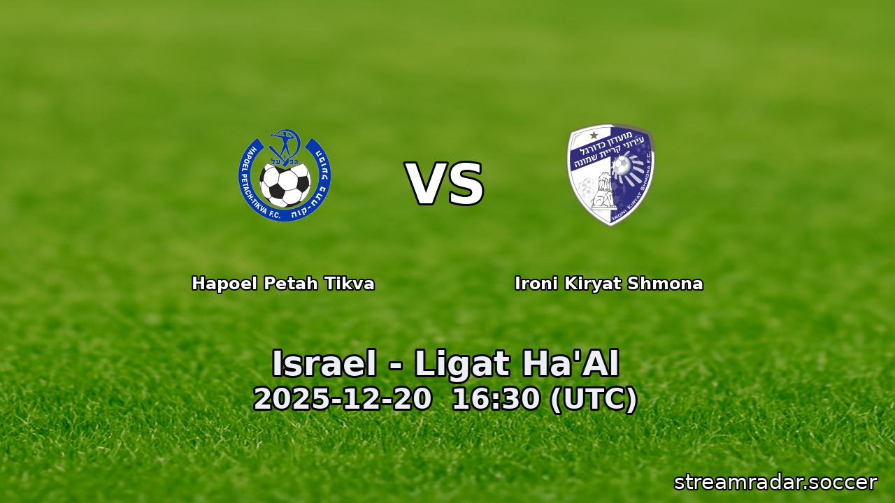 Hapoel Petah Tikva vs Ironi Kiryat Shmona