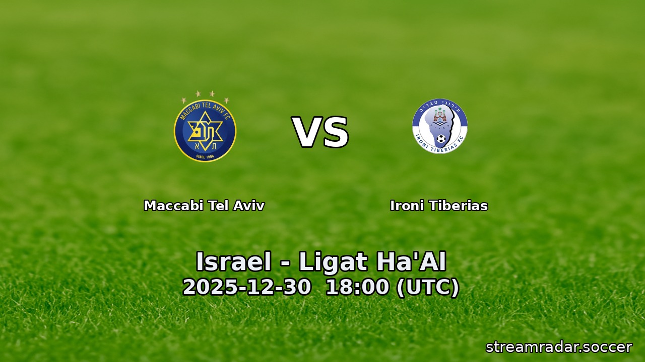 Maccabi Tel Aviv vs Ironi Tiberias
