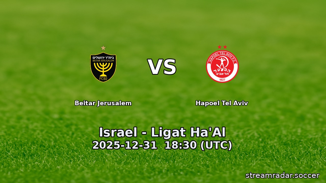 Beitar Jerusalem vs Hapoel Tel Aviv