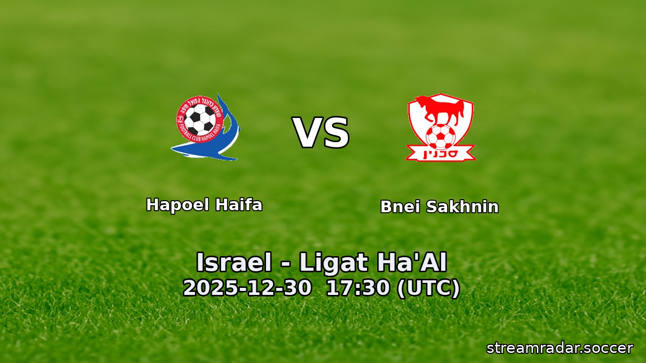 Hapoel Haifa vs Bnei Sakhnin