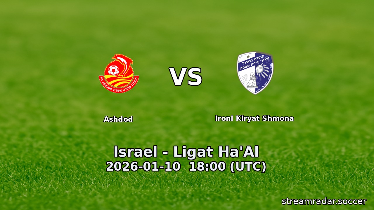 Ashdod vs Ironi Kiryat Shmona
