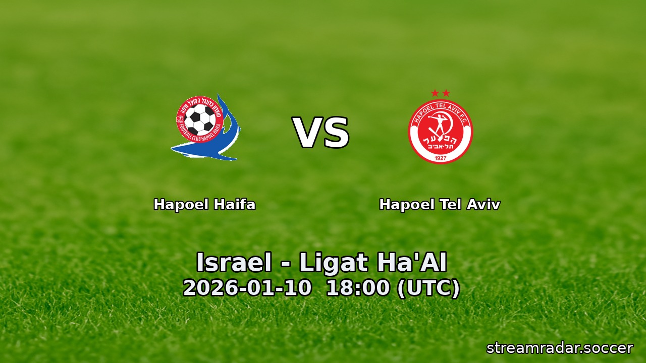 Hapoel Haifa vs Hapoel Tel Aviv