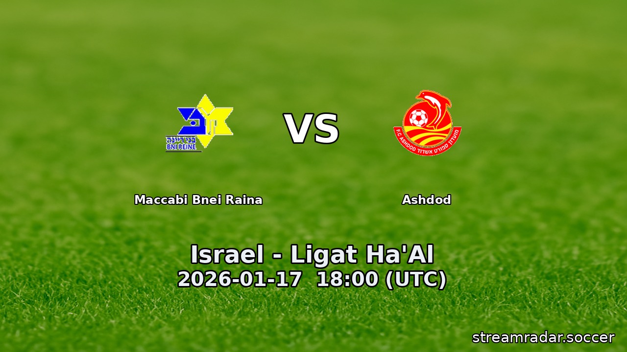 Maccabi Bnei Raina vs Ashdod